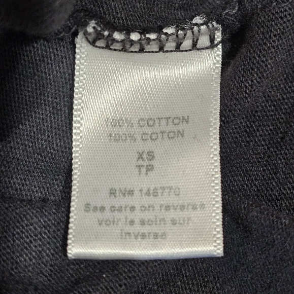 Re/Done 100% Cotton Long Sleeve Top In Black & Pink Size XS NWT MSRP $135 - Picture 4 of 6